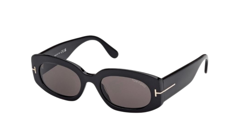 TOM FORD CIELLE - OCCHIALI DA SOLE - GLOSSY BLACK SMOKE GRAY