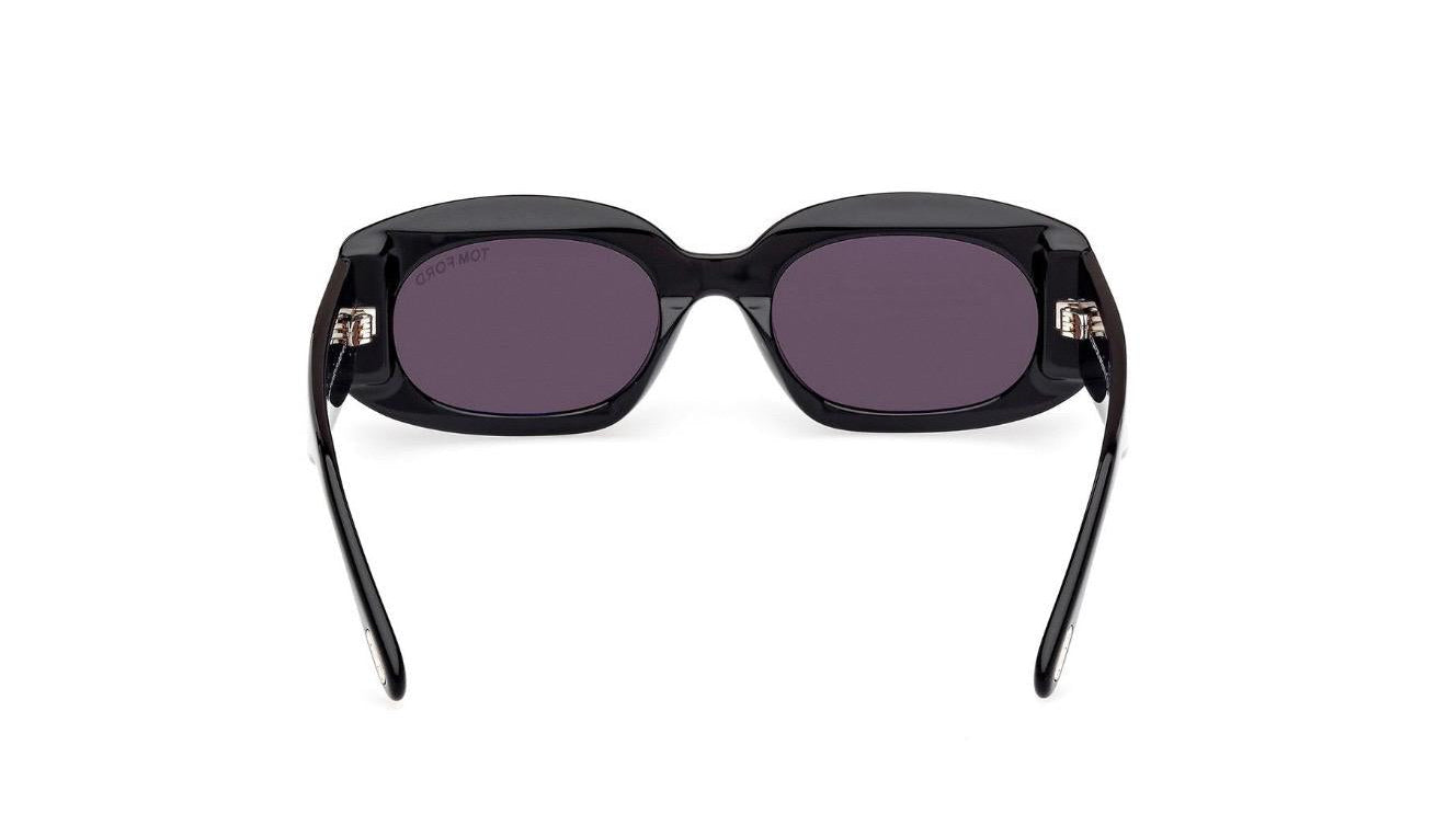 TOM FORD CIELLE - OCCHIALI DA SOLE - GLOSSY BLACK SMOKE GRAY