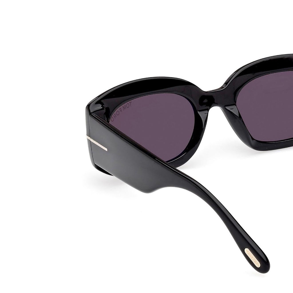 TOM FORD CIELLE - OCCHIALI DA SOLE - GLOSSY BLACK SMOKE GRAY