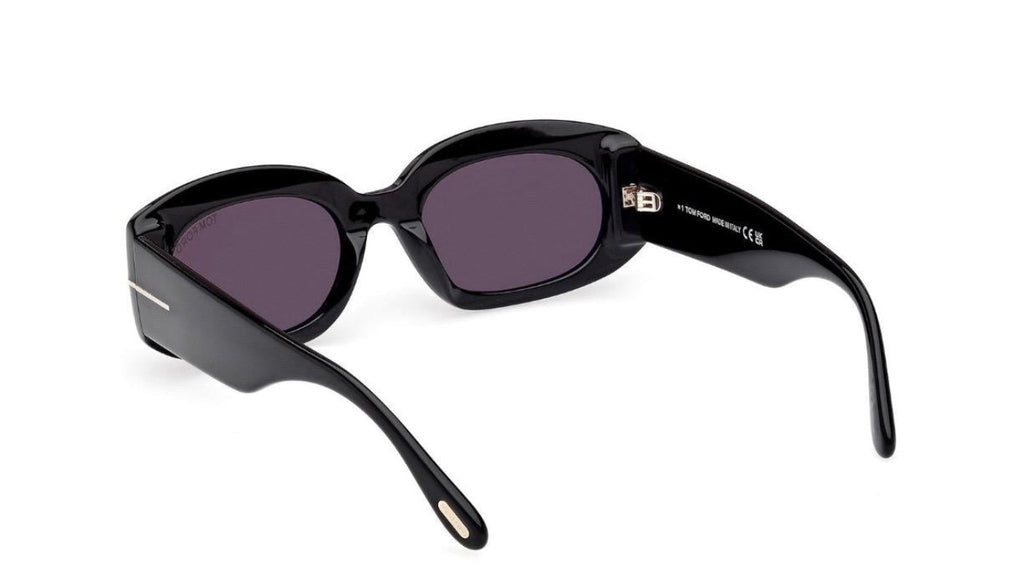 TOM FORD CIELLE - OCCHIALI DA SOLE - GLOSSY BLACK SMOKE GRAY