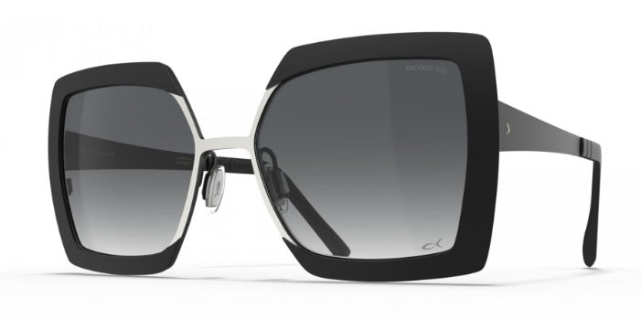 BLACKFIN BF1012 CRESCENT MOON - SHINY SILVER/BLACKFIN BLACK 1560